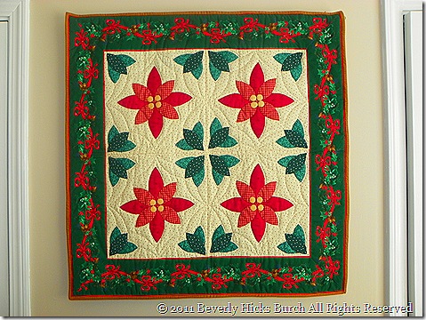 Poinsettas wall hanging